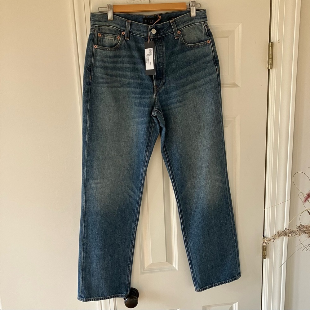 NWT Alex Mill The Bev Relaxed Jeans In Vintage Dark Indigo Wash - Picture 4 of 14